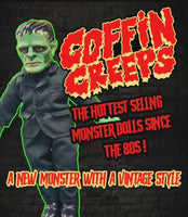 
              "THE MONSTER" COFFIN CREEP DOLL
            