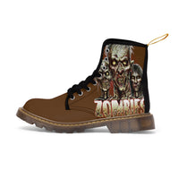 
              Zombie Stompers Brown Men's Canvas Boots
            