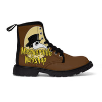 
              Zombie Stompers Brown Men's Canvas Boots
            