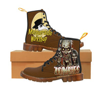 
              Zombie Stompers Brown Men's Canvas Boots
            