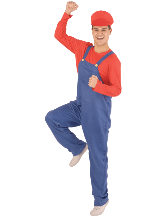 RED PLUMBER COSTUME - Small