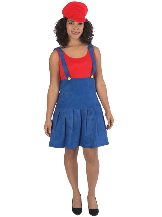 MS.RED PLUMBER COSTUME - Large