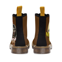 
              Zombie Stompers Brown Men's Canvas Boots
            